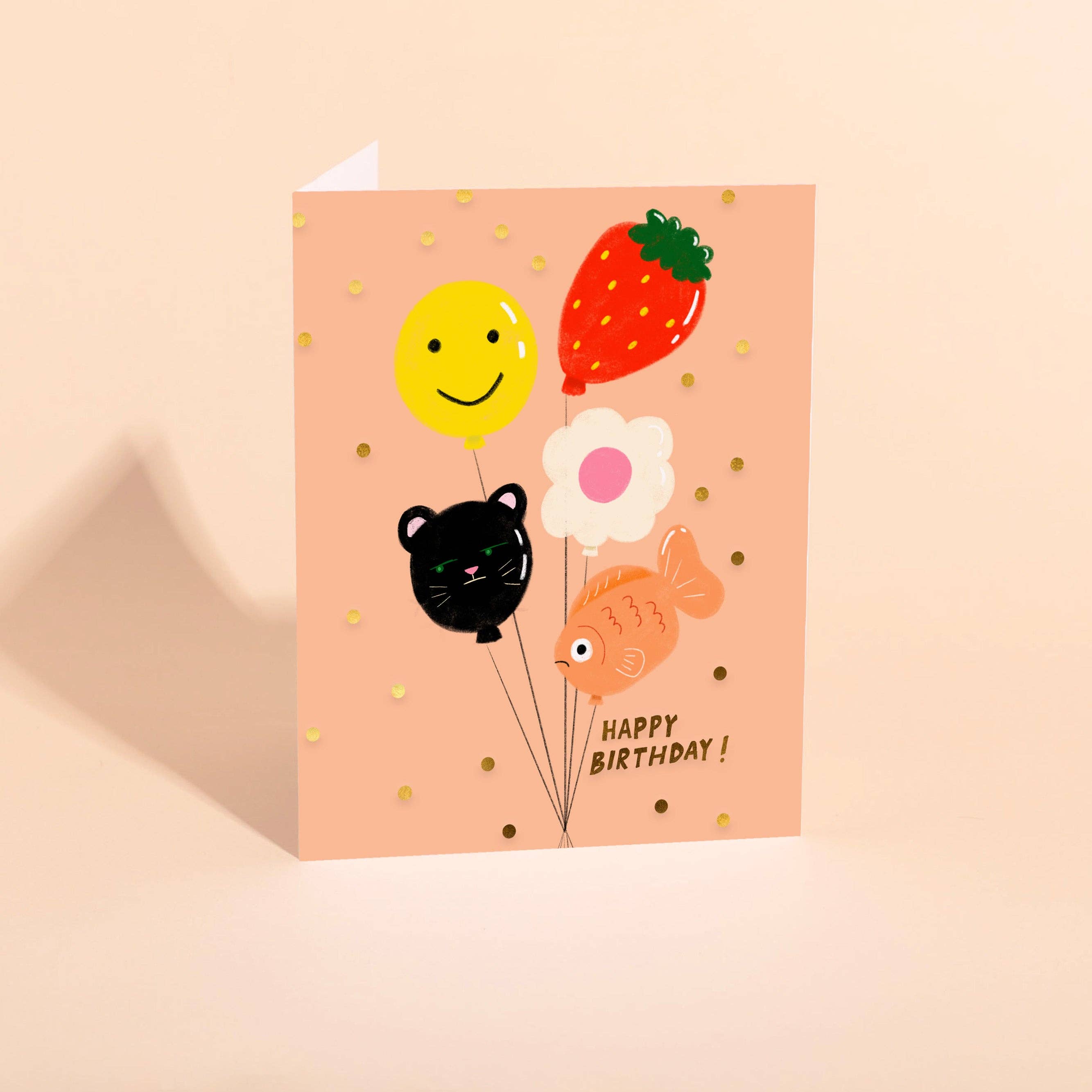 Birthday Balloons Card