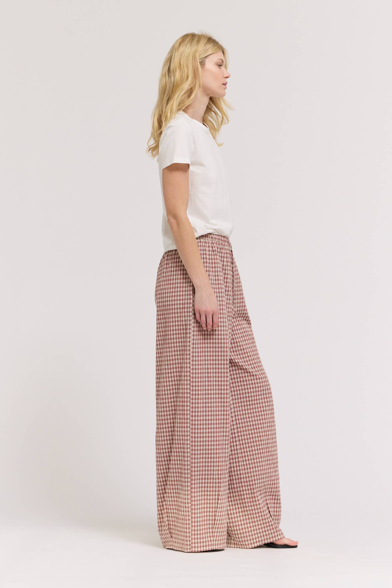 Relaxed Eyelet Pants