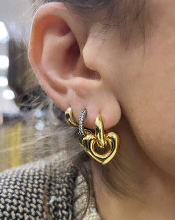 Coeur Huggie Earrings