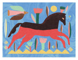 Red Horse Art Print