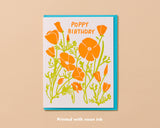 Poppy Birthday Card