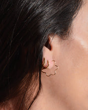 Mini Flora Hoops - Gold Filled