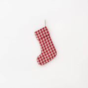 Linen Christmas Stocking