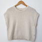 Pierre Cotton Sweater Top - Naturel