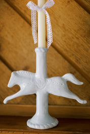Dala Horse Ceramic Candlestick Holder