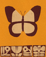 Butterfly & Blooms Art Print