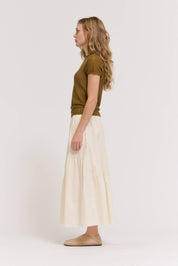Thin Pointelle Knit Tee