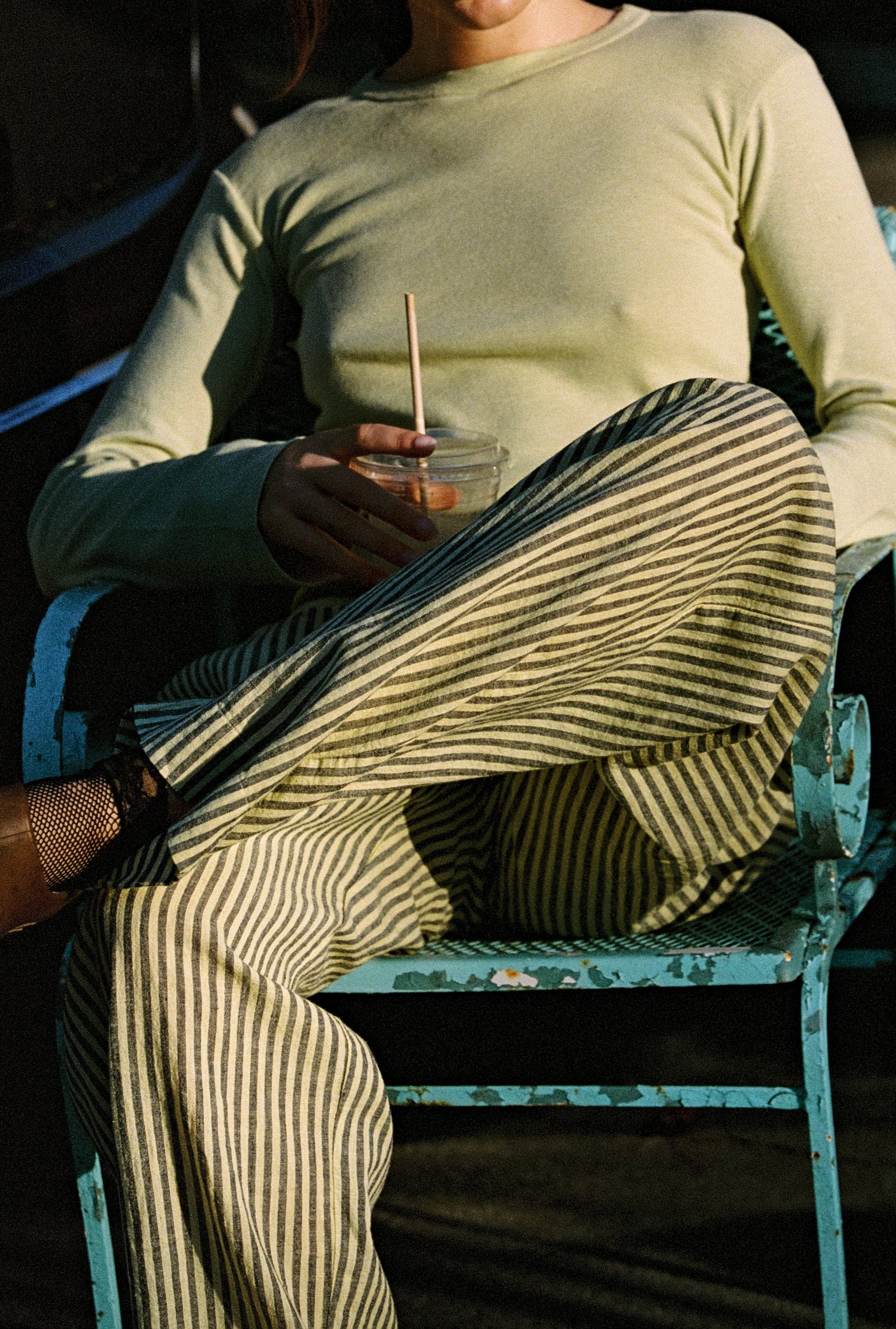 Laundered Stripe Pant