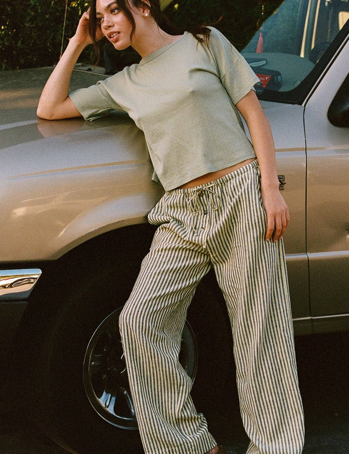 Laundered Stripe Pant