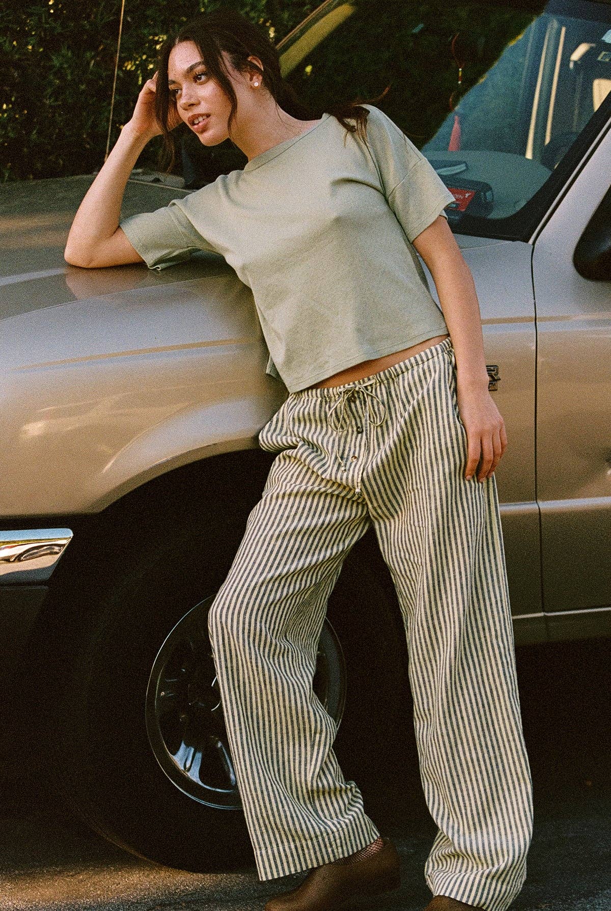 Laundered Stripe Pant