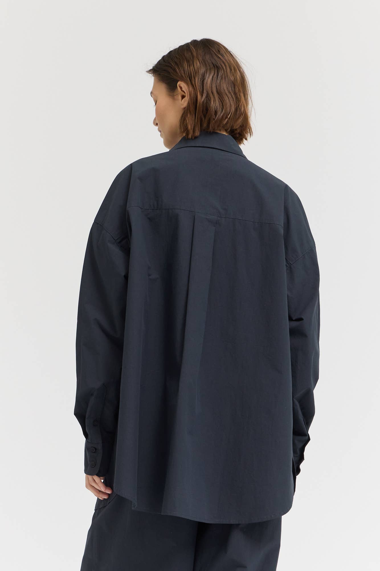 Oversized Round Hem Shirt