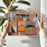 Southwestern Midcentury Collage Art Print