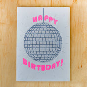 Birthday Disco Ball Card