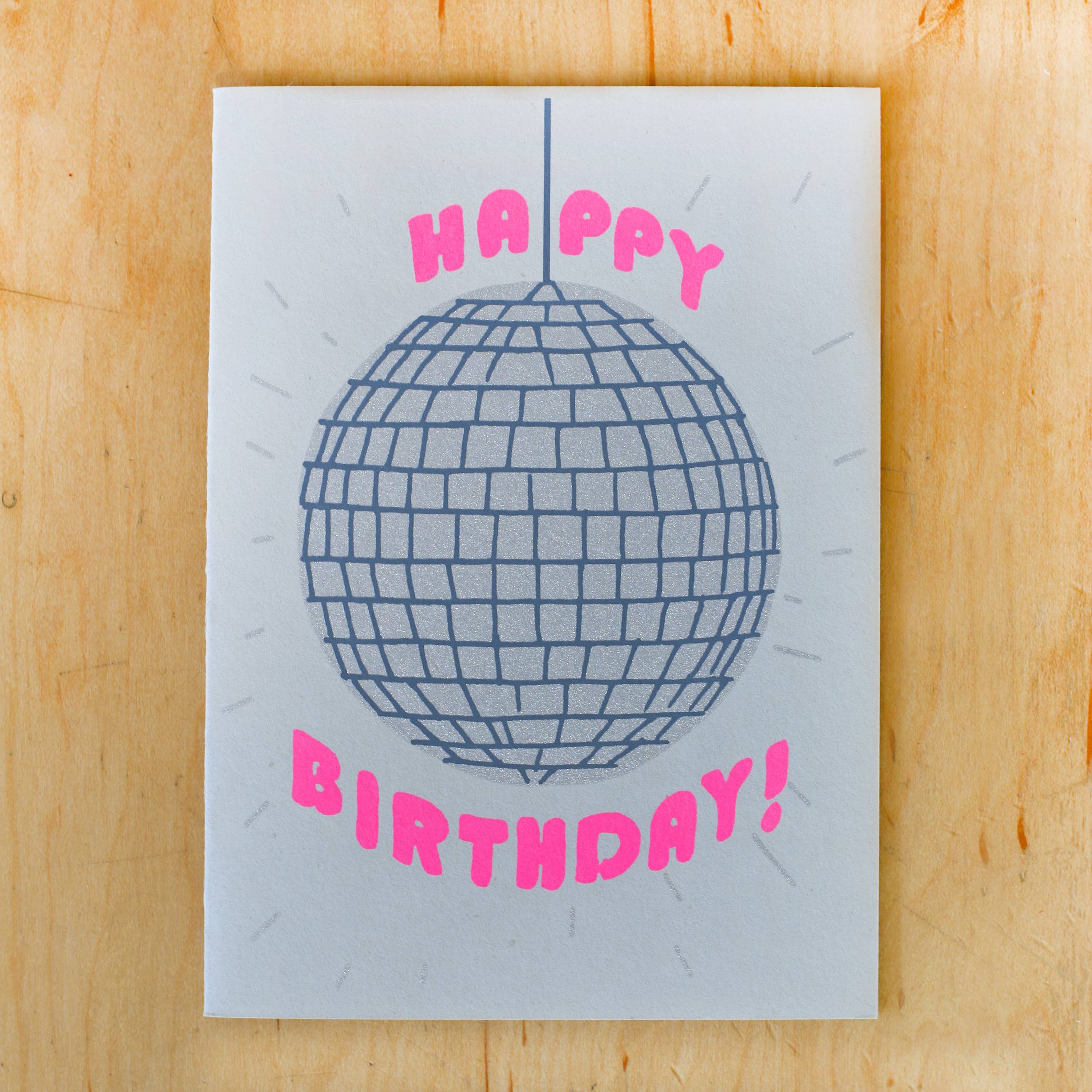 Birthday Disco Ball Card