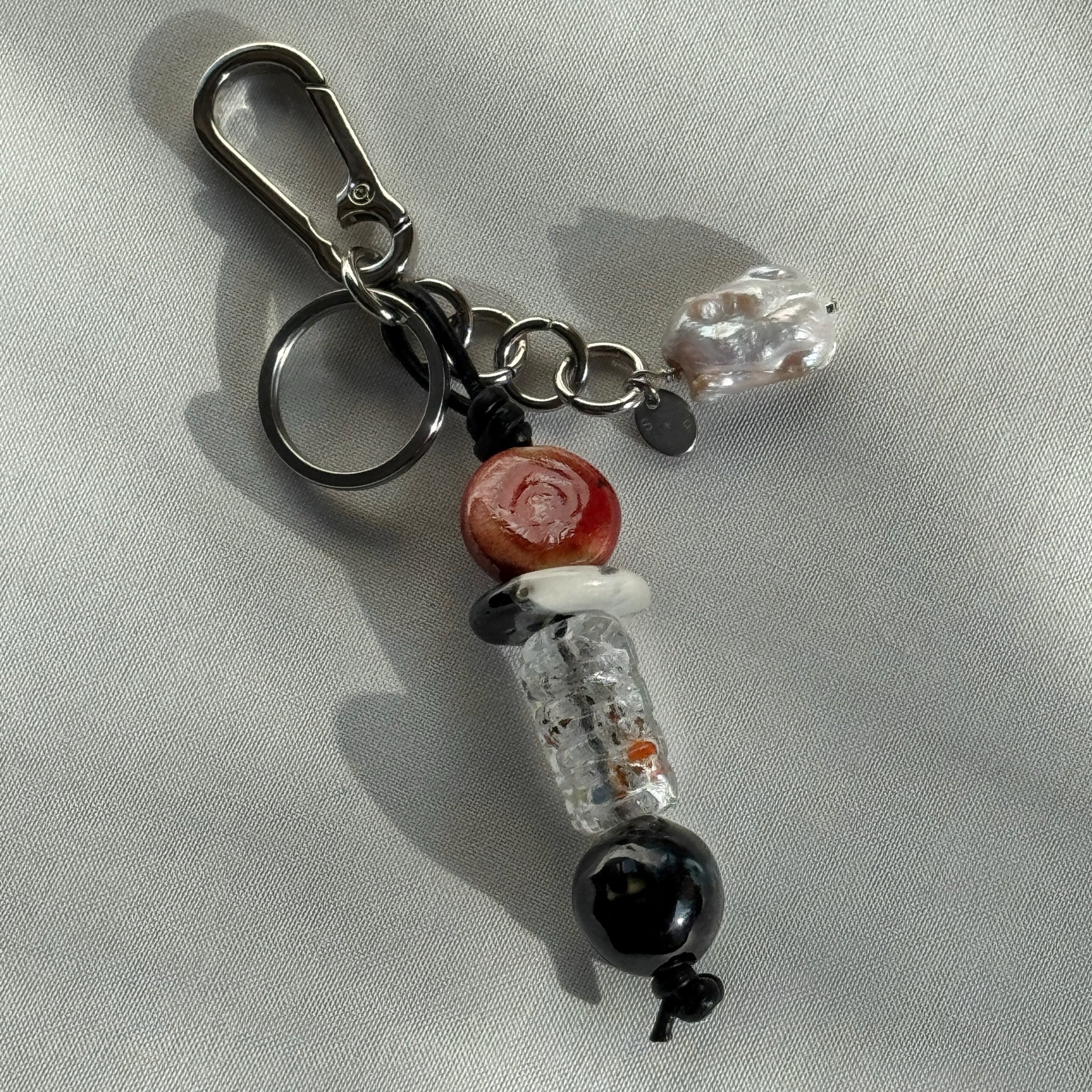 Pearl Charm Keychain
