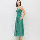 The Ebony Dress - Green/White