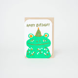 Hoppy Birthday Frog Card