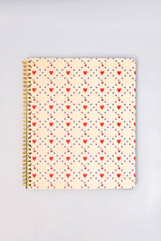 Cherry Hearts Large Notebook