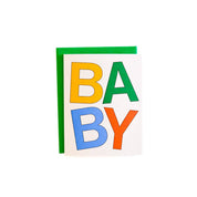 Baby Block Letters Card