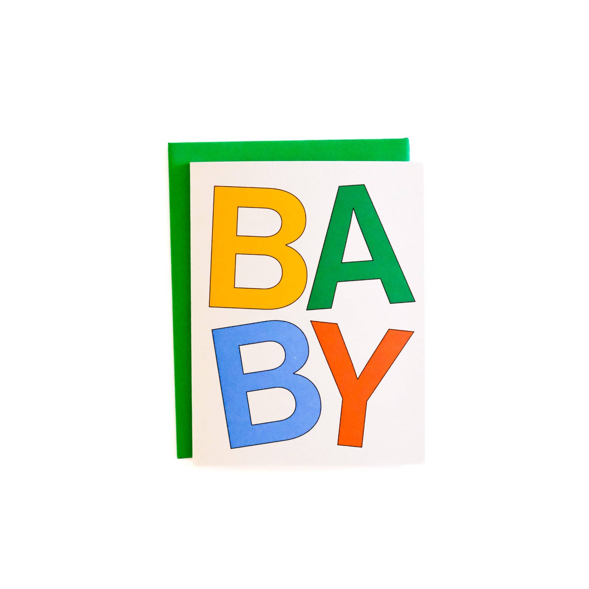 Baby Block Letters Card