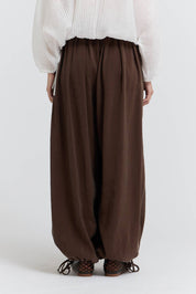 Pleated Waist Balloon Pants