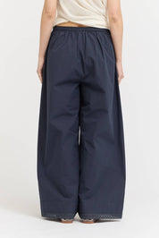 Eyelet Hem Detailed Cotton Pants