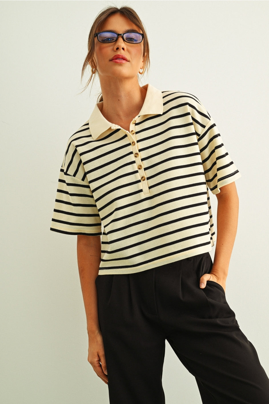 Stripe Polo Shirt