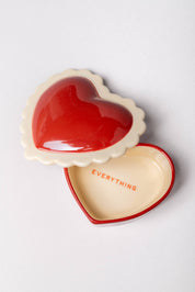 Heart Ceramic Trinket Box