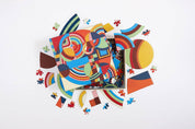 Frank Lloyd Wright Hoffman House Rug 500 Piece Puzzle with Shape,