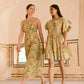 Seminyak Dress - Olive Bloom