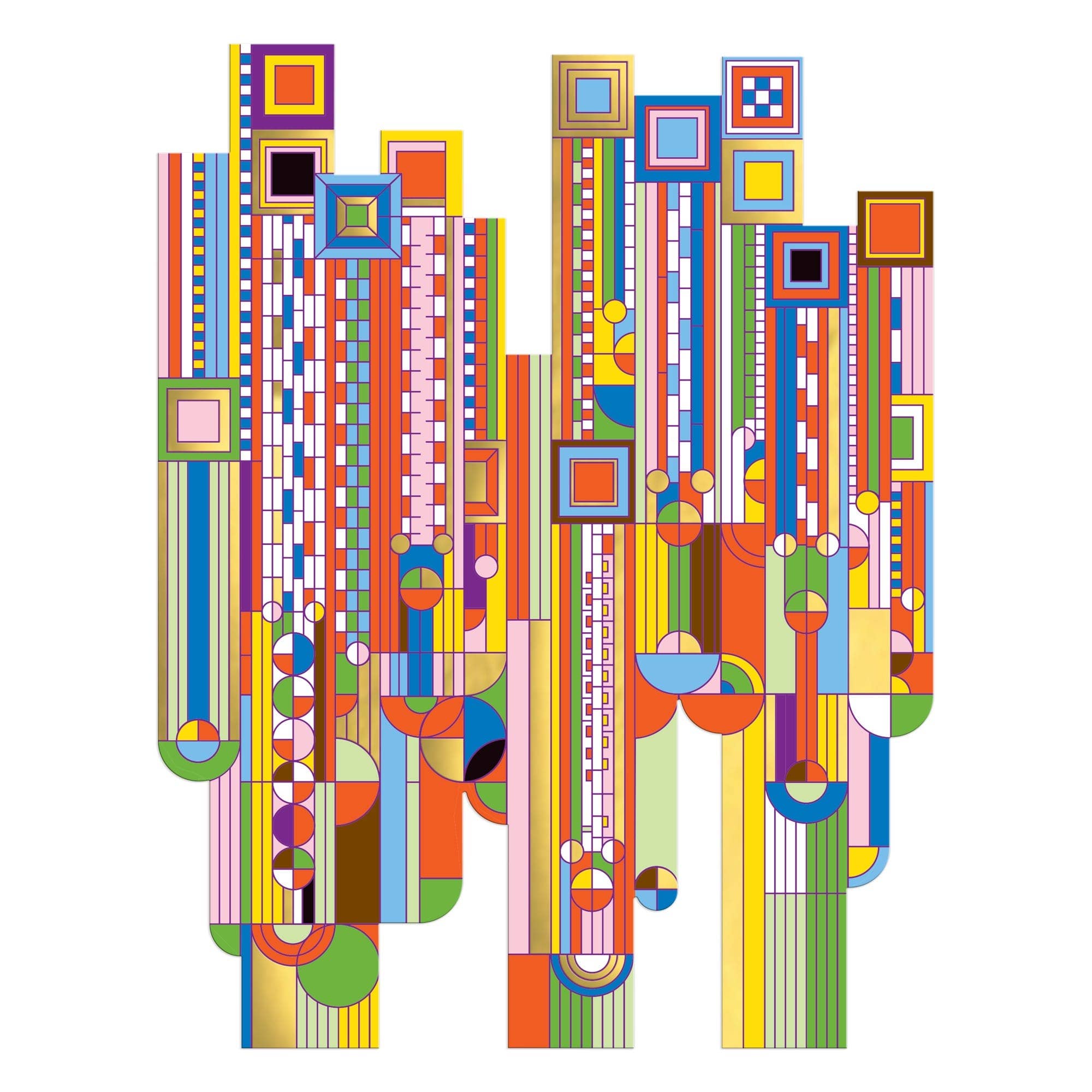 Frank Lloyd Wright Saguaro Cactus & Forms 750 Piece Shaped Foil Puzzle