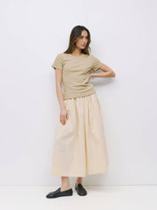 The Kiana Skirt - Cream