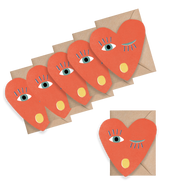 Heart Blink Mini Cards - Box of 6