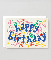 Happy Birthday Streamers Card