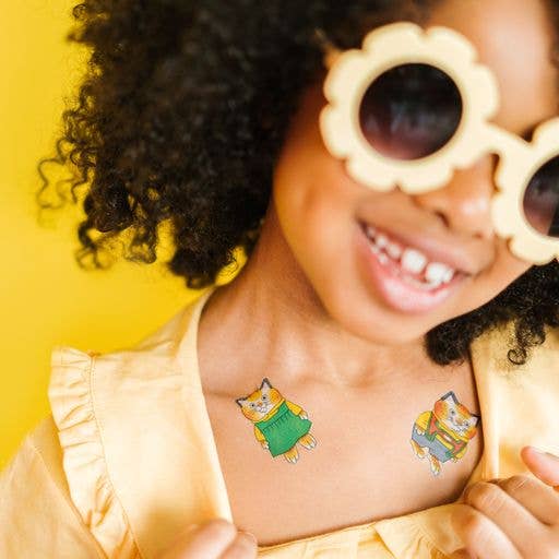 Huckle & Sally Cat Tattoo Pair