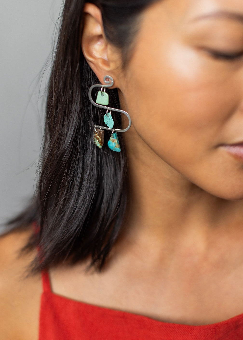 Mobile Stone Earrings