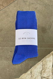 Blue Crisp Step Socks