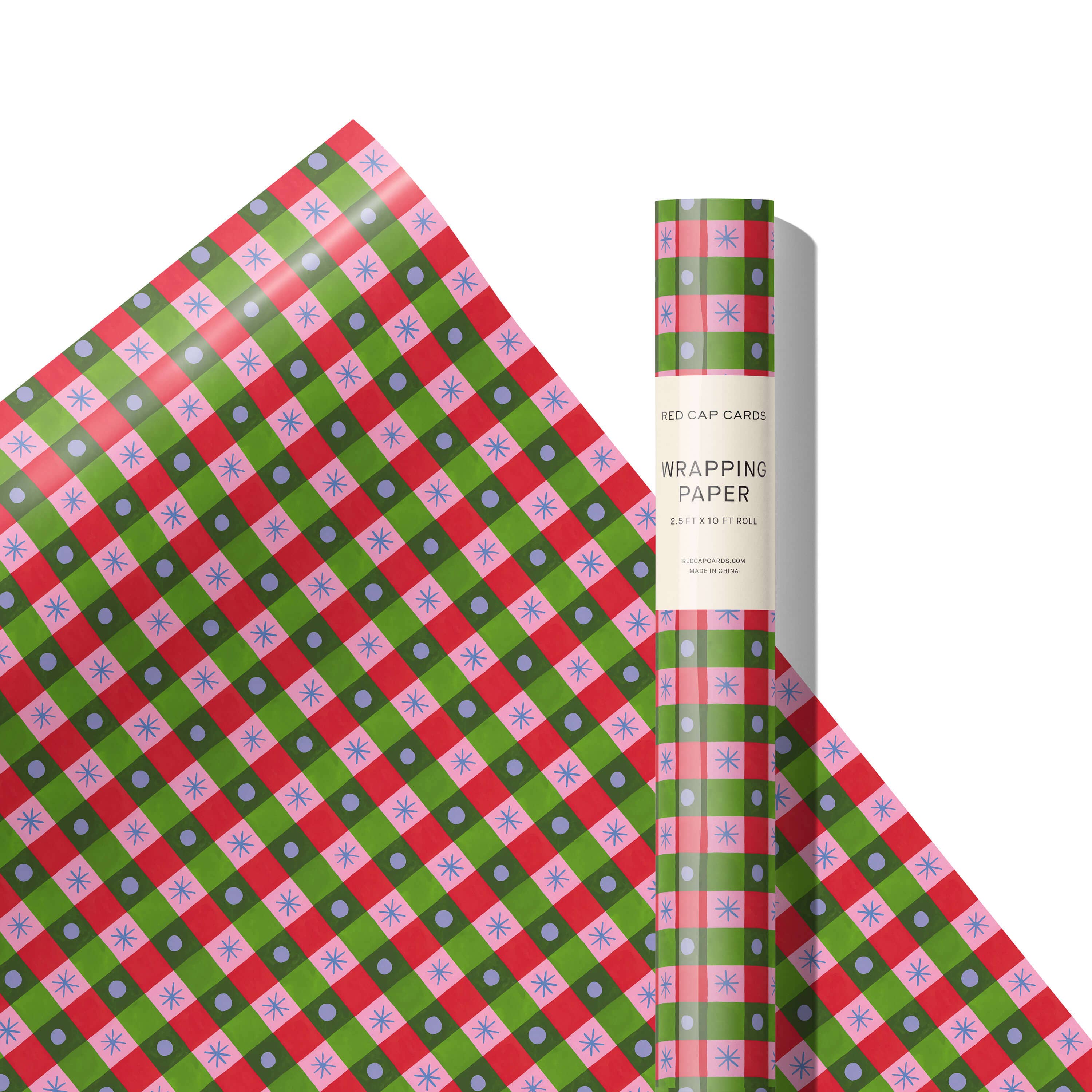 Holiday Checker Wrapping Paper