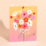 Happy Bouquet Wedding Card