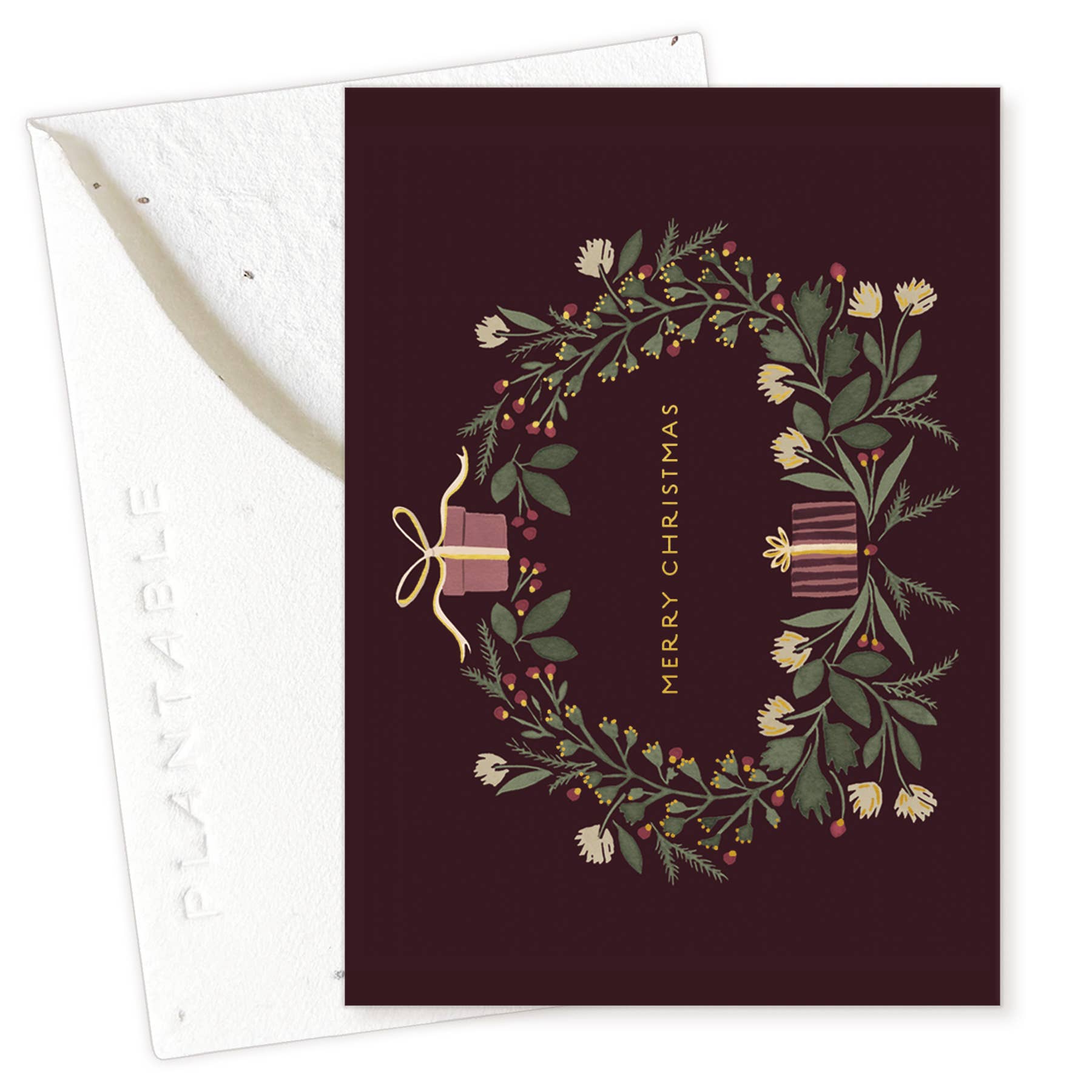 Christmas Wreath Mini Card