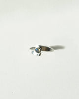 Silver Moonstone Ring