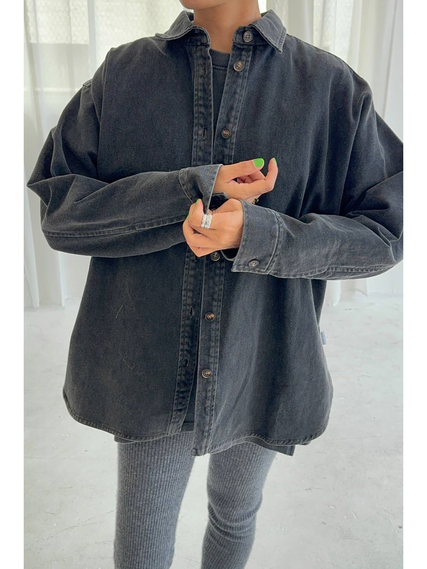 Theo Jacket - Black Denim
