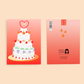 Fruit Cake Wedding Card