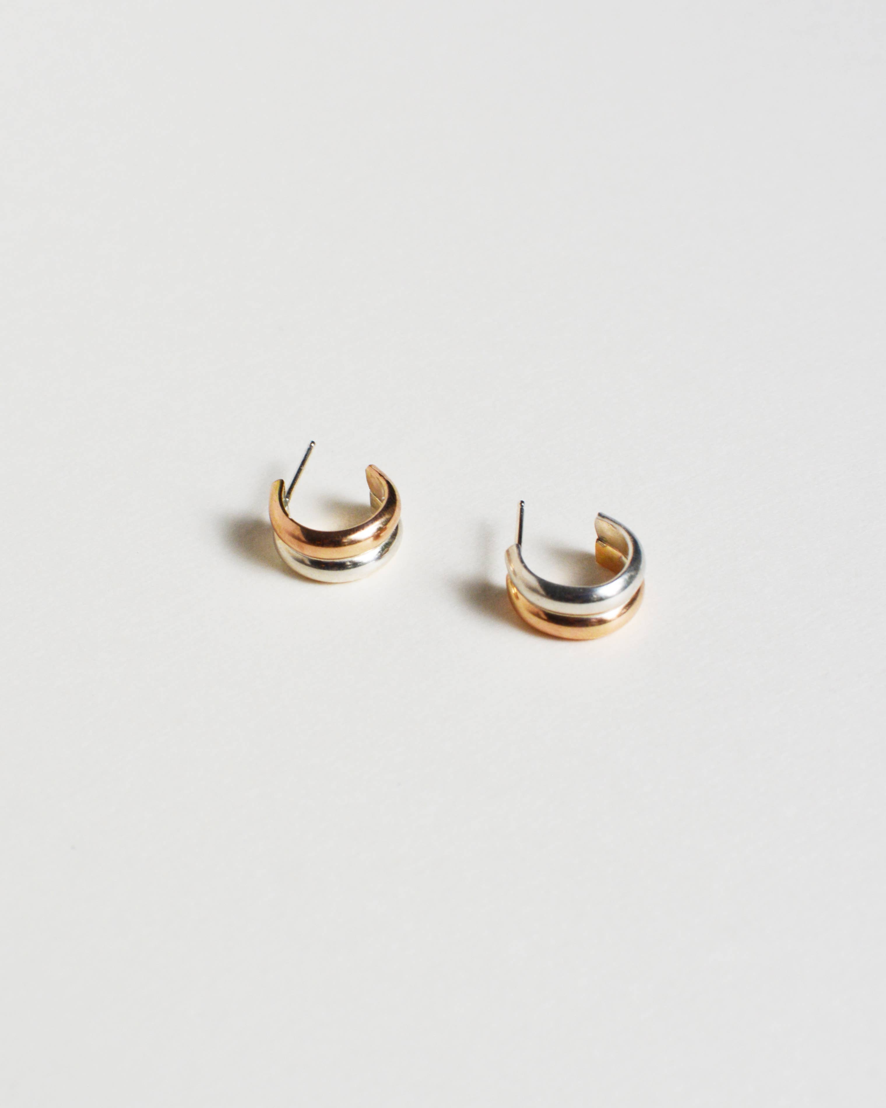 Mixed Metal Hoops