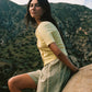 Linen Simple Short - Navy Stripe