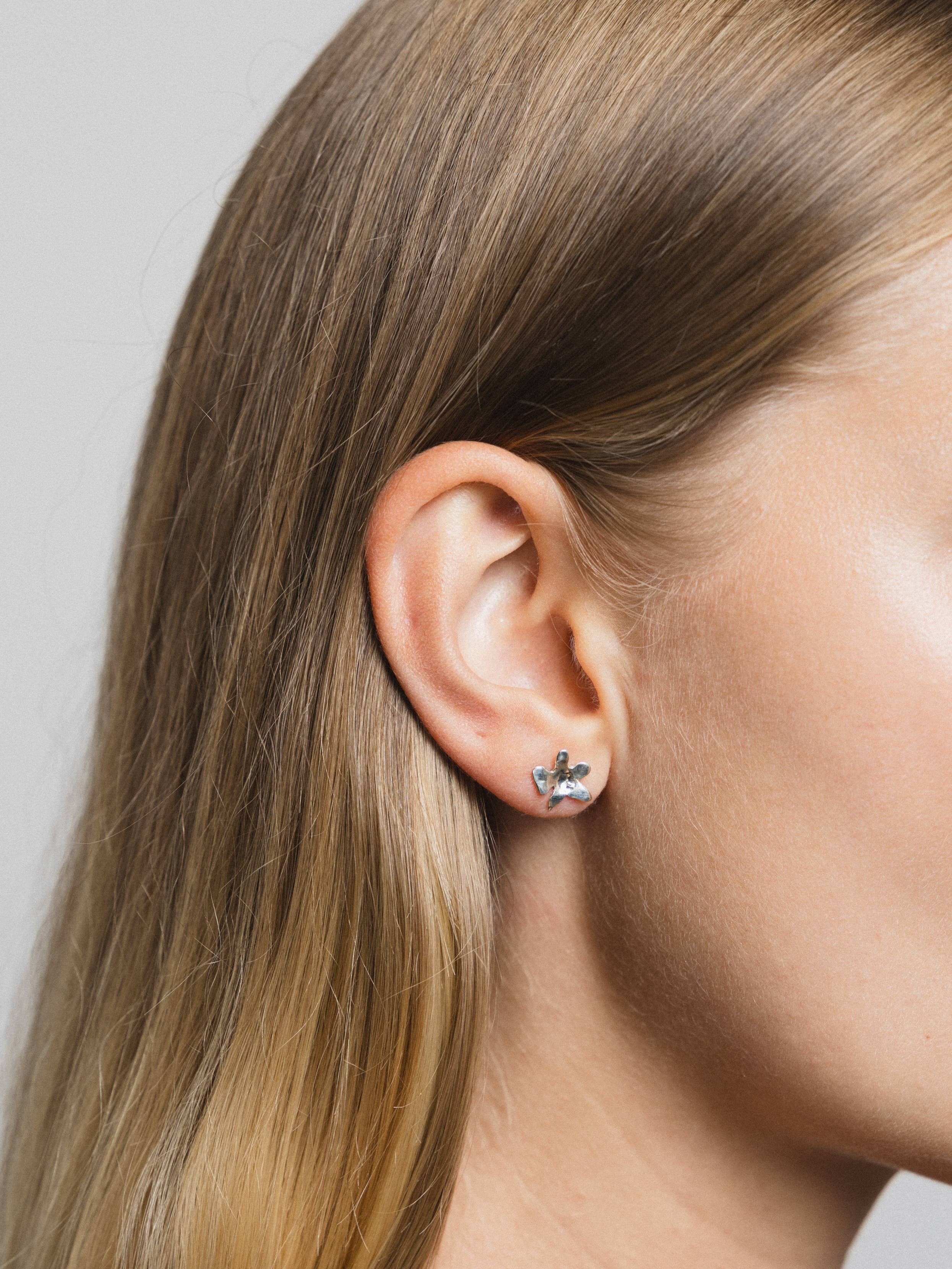 Flower Studs - Sterling Silver