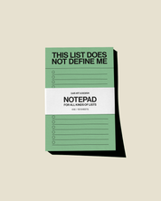 This List Does Not Define Me Notepad