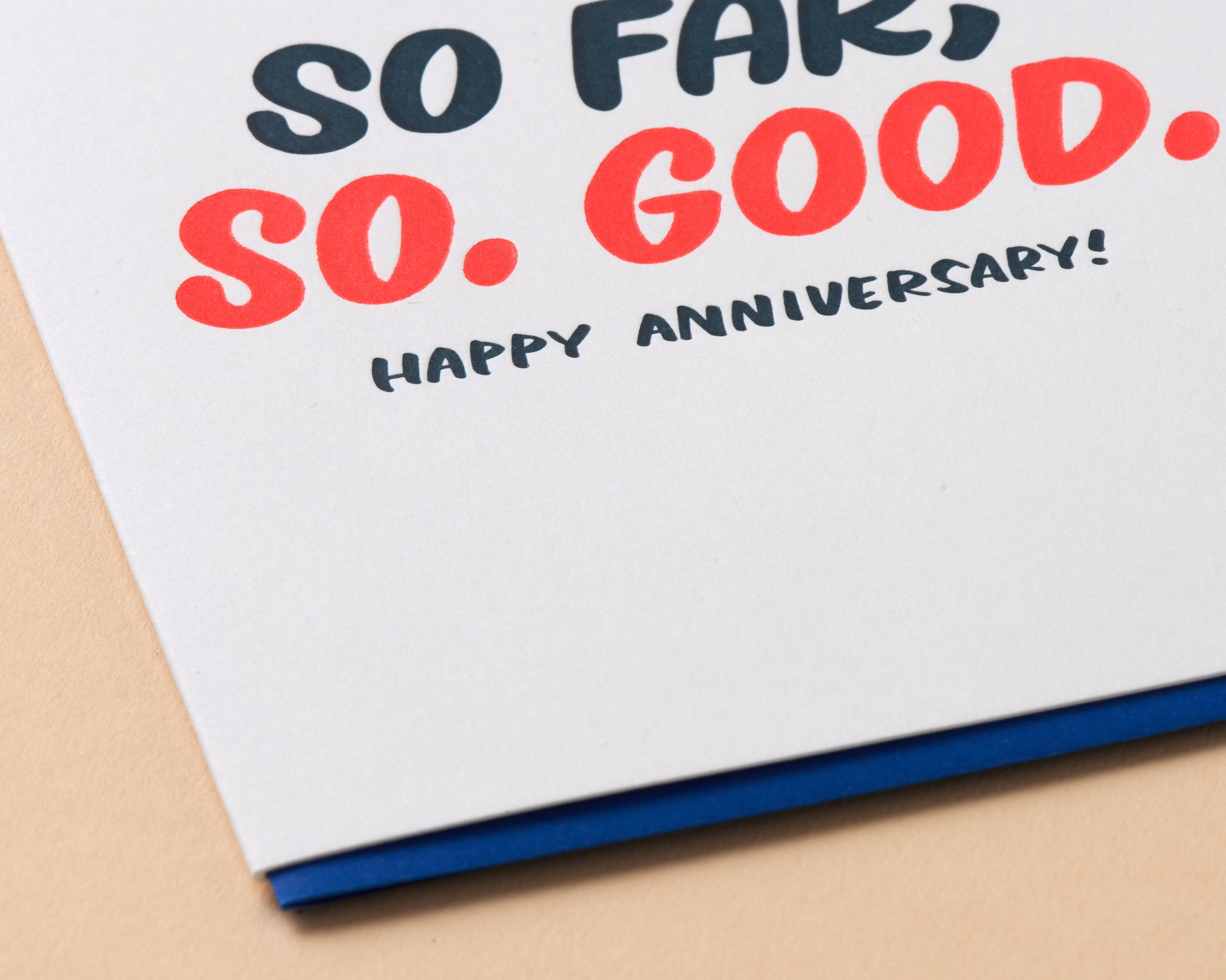 So Far, So Good Card