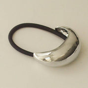 Narrow Crescent Metal Cuff Hair Tie