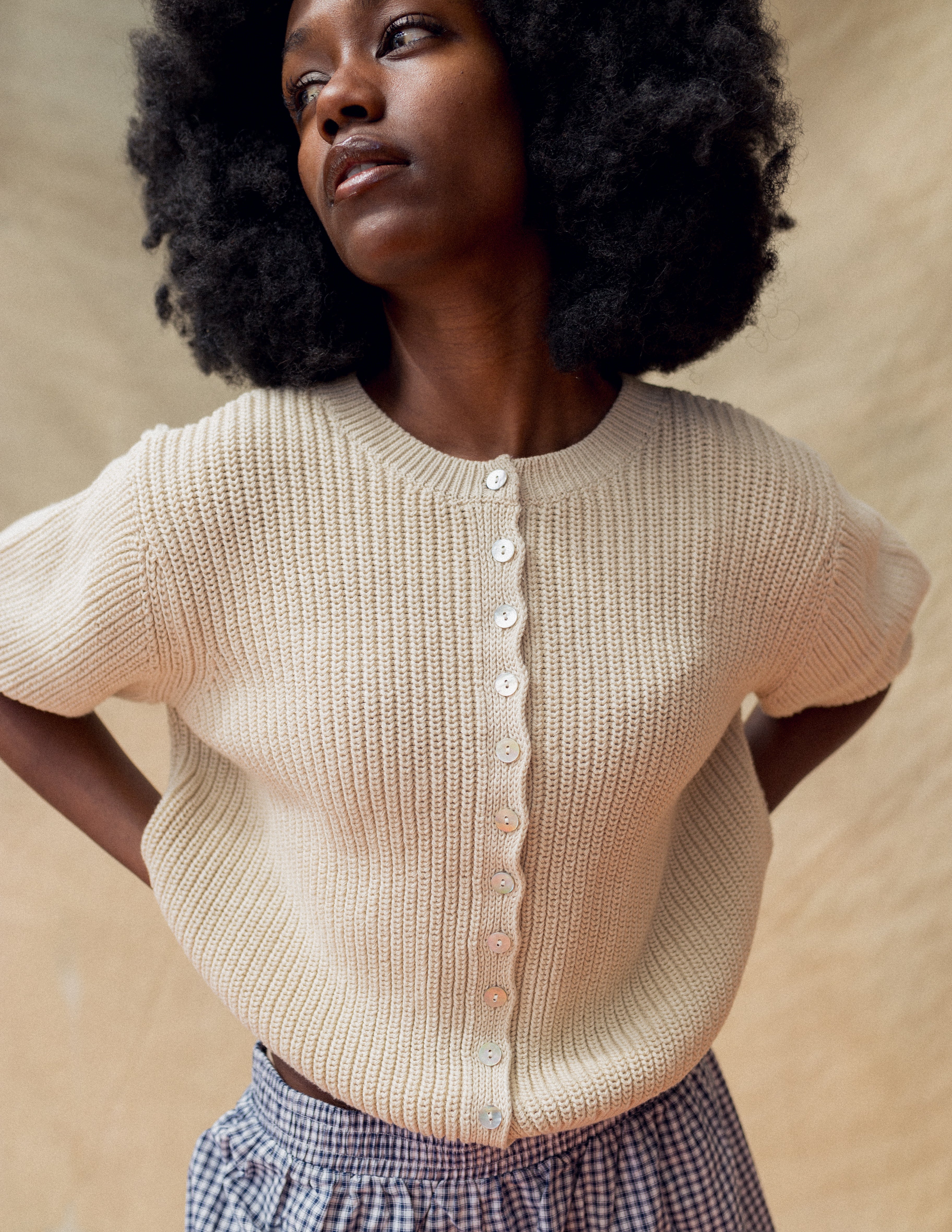 Coastal Cardigan - Sand